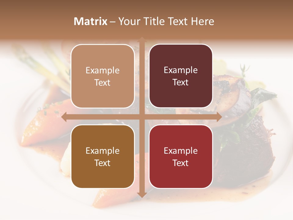 Plate Potato Asparagus PowerPoint Template