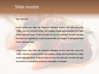 Plate Potato Asparagus PowerPoint Template