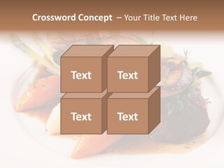 Plate Potato Asparagus PowerPoint Template