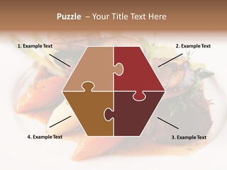 Plate Potato Asparagus PowerPoint Template