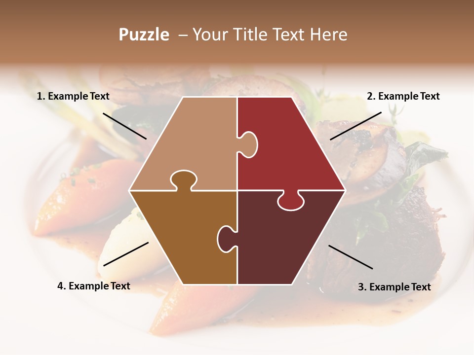 Plate Potato Asparagus PowerPoint Template