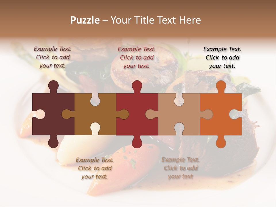 Plate Potato Asparagus PowerPoint Template