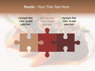 Plate Potato Asparagus PowerPoint Template