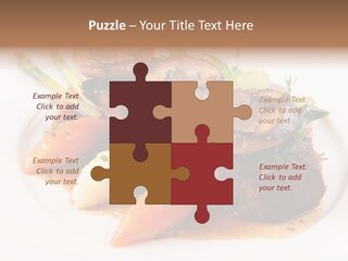 Plate Potato Asparagus PowerPoint Template