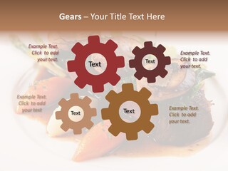 Plate Potato Asparagus PowerPoint Template