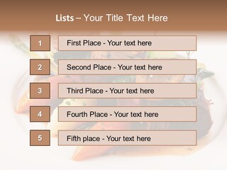 Plate Potato Asparagus PowerPoint Template