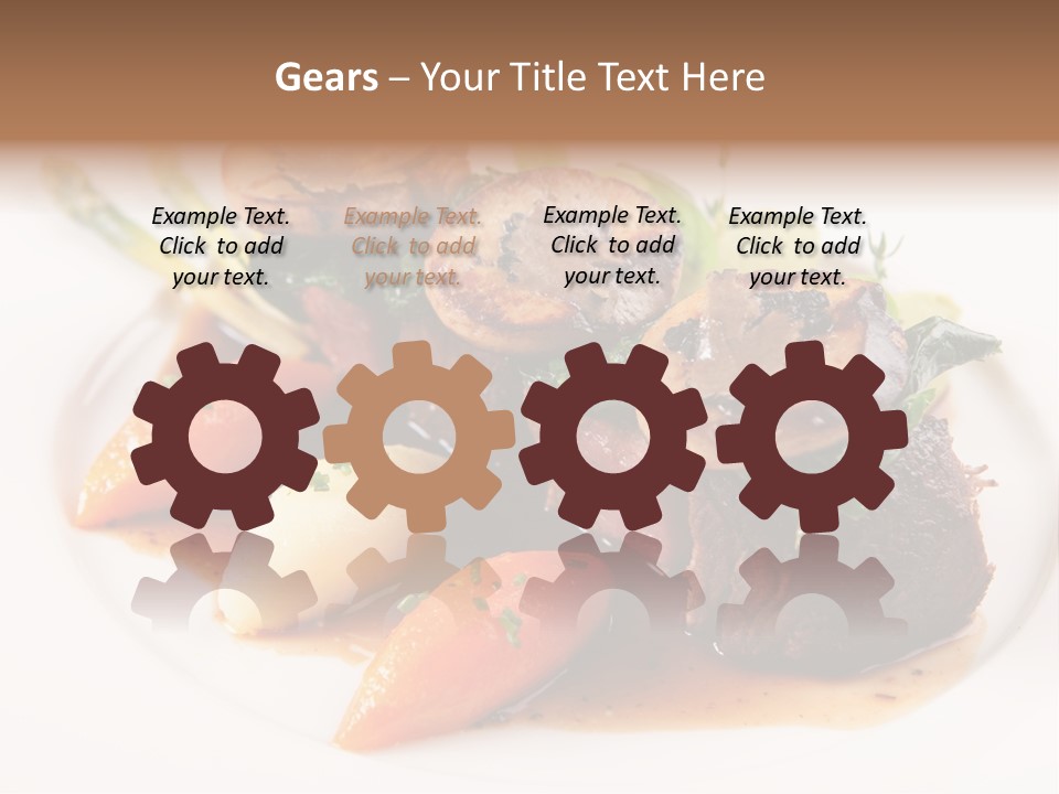 Plate Potato Asparagus PowerPoint Template