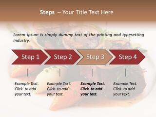 Plate Potato Asparagus PowerPoint Template