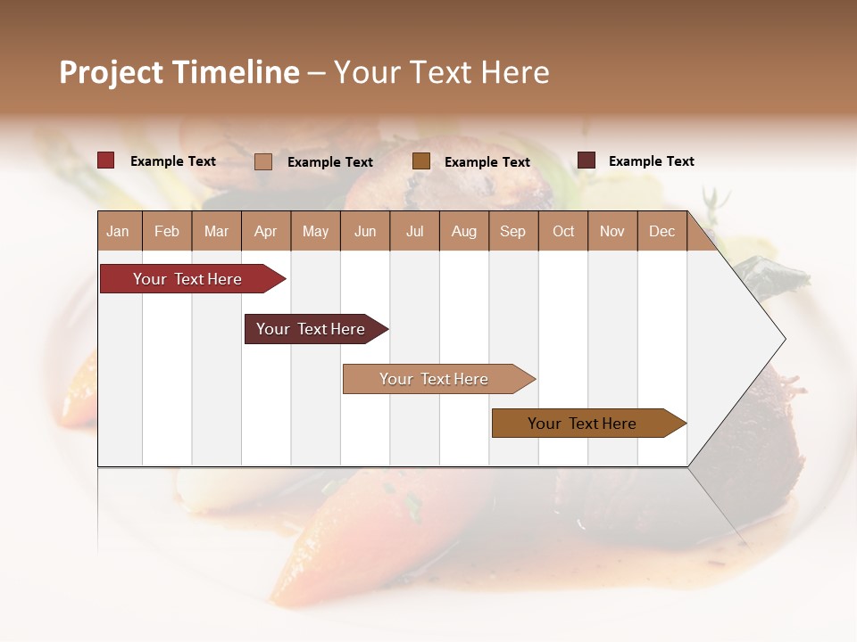 Plate Potato Asparagus PowerPoint Template
