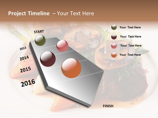 Plate Potato Asparagus PowerPoint Template