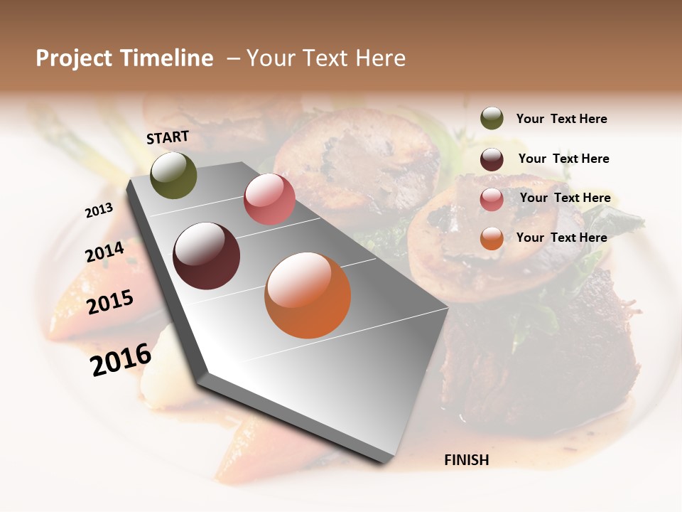 Plate Potato Asparagus PowerPoint Template