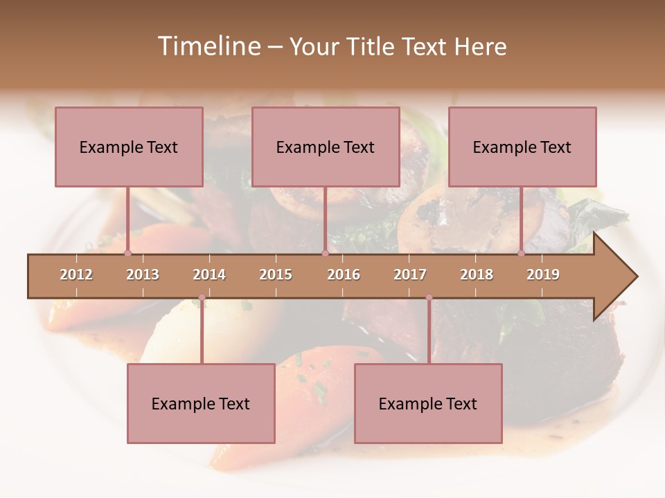 Plate Potato Asparagus PowerPoint Template