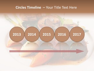 Plate Potato Asparagus PowerPoint Template