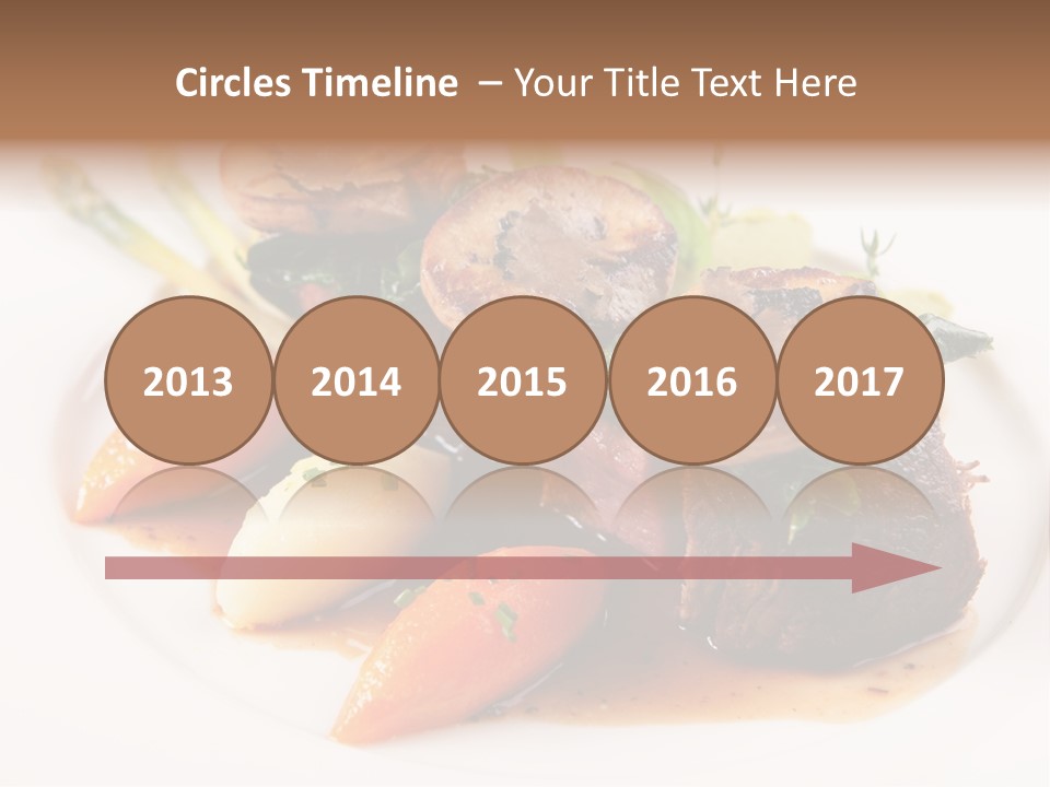 Plate Potato Asparagus PowerPoint Template