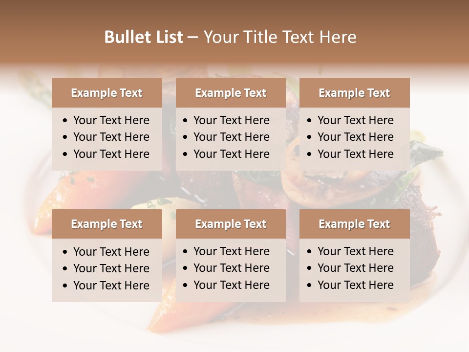 Plate Potato Asparagus PowerPoint Template