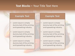 Plate Potato Asparagus PowerPoint Template