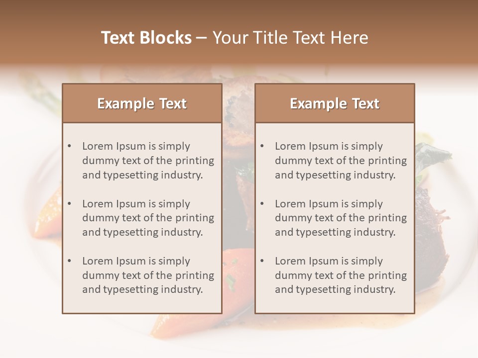 Plate Potato Asparagus PowerPoint Template