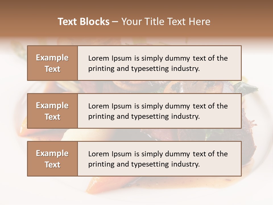 Plate Potato Asparagus PowerPoint Template