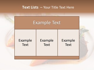 Plate Potato Asparagus PowerPoint Template