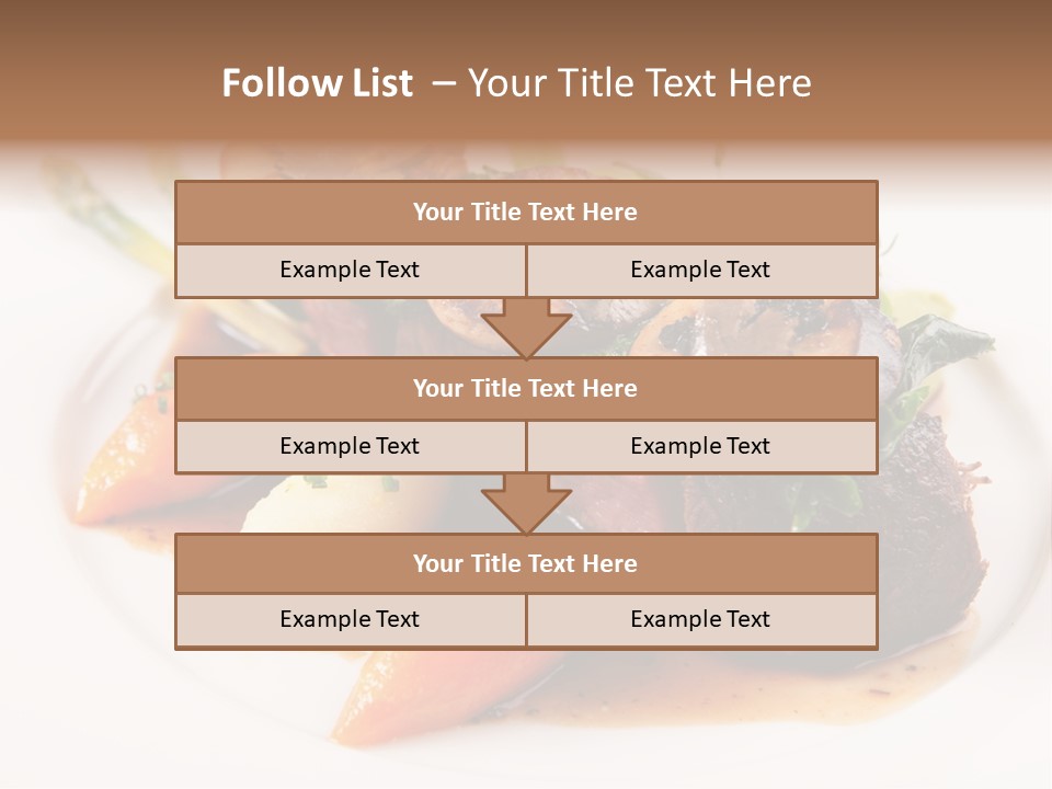 Plate Potato Asparagus PowerPoint Template