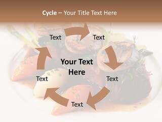 Plate Potato Asparagus PowerPoint Template