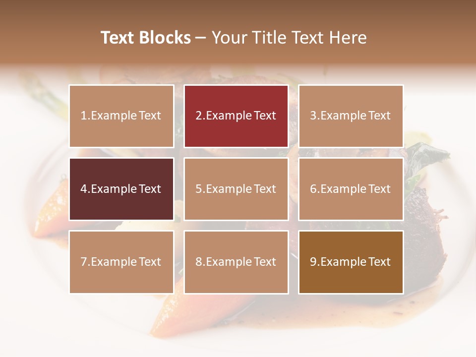 Plate Potato Asparagus PowerPoint Template