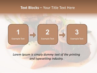 Plate Potato Asparagus PowerPoint Template