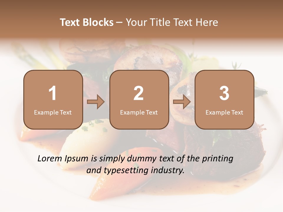 Plate Potato Asparagus PowerPoint Template