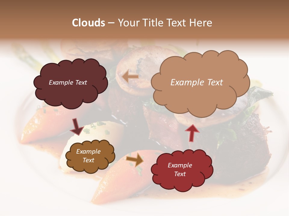 Plate Potato Asparagus PowerPoint Template
