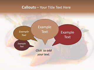 Plate Potato Asparagus PowerPoint Template