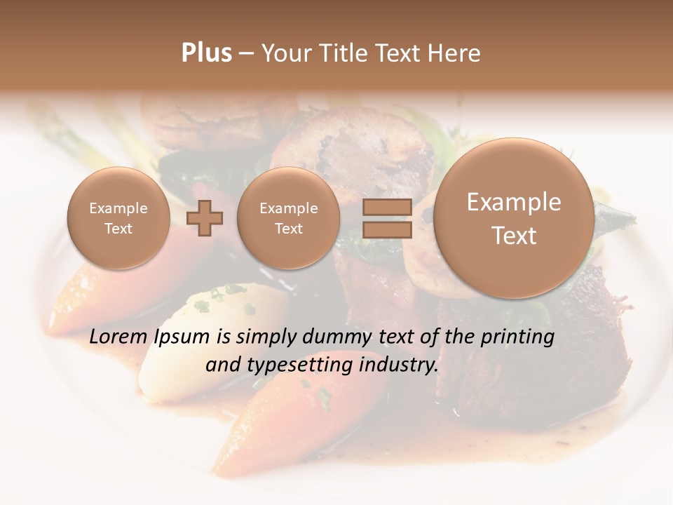 Plate Potato Asparagus PowerPoint Template