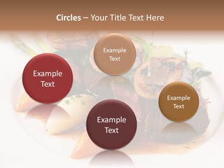 Plate Potato Asparagus PowerPoint Template