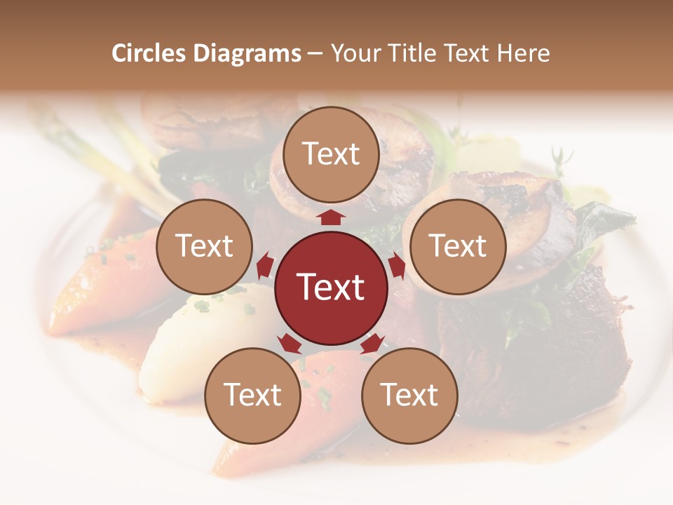 Plate Potato Asparagus PowerPoint Template