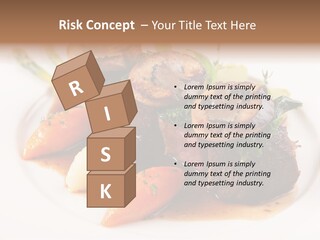 Plate Potato Asparagus PowerPoint Template