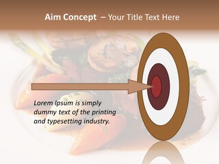 Plate Potato Asparagus PowerPoint Template