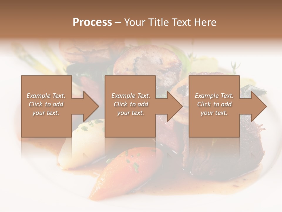 Plate Potato Asparagus PowerPoint Template