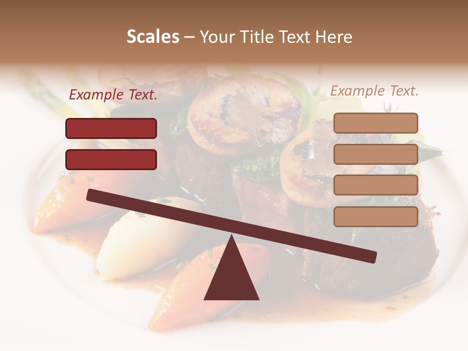 Plate Potato Asparagus PowerPoint Template