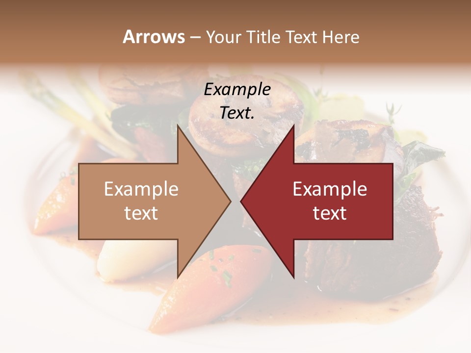 Plate Potato Asparagus PowerPoint Template