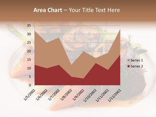 Plate Potato Asparagus PowerPoint Template