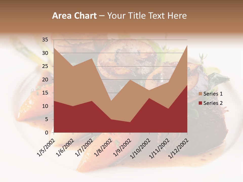 Plate Potato Asparagus PowerPoint Template