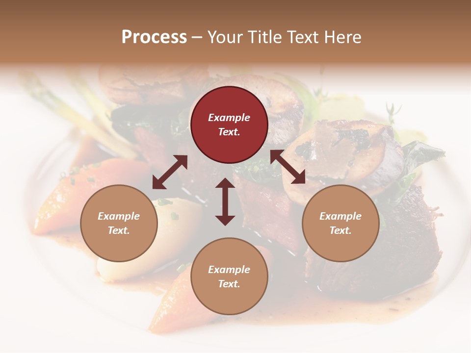 Plate Potato Asparagus PowerPoint Template