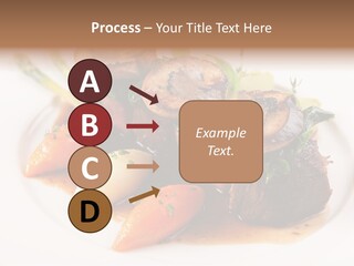 Plate Potato Asparagus PowerPoint Template