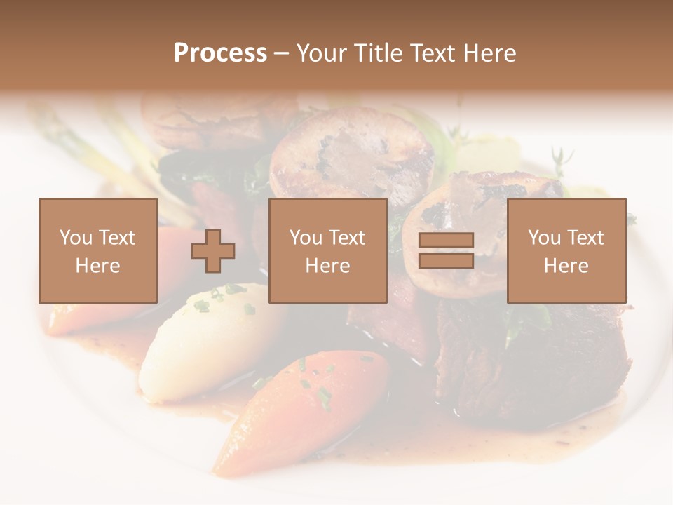 Plate Potato Asparagus PowerPoint Template