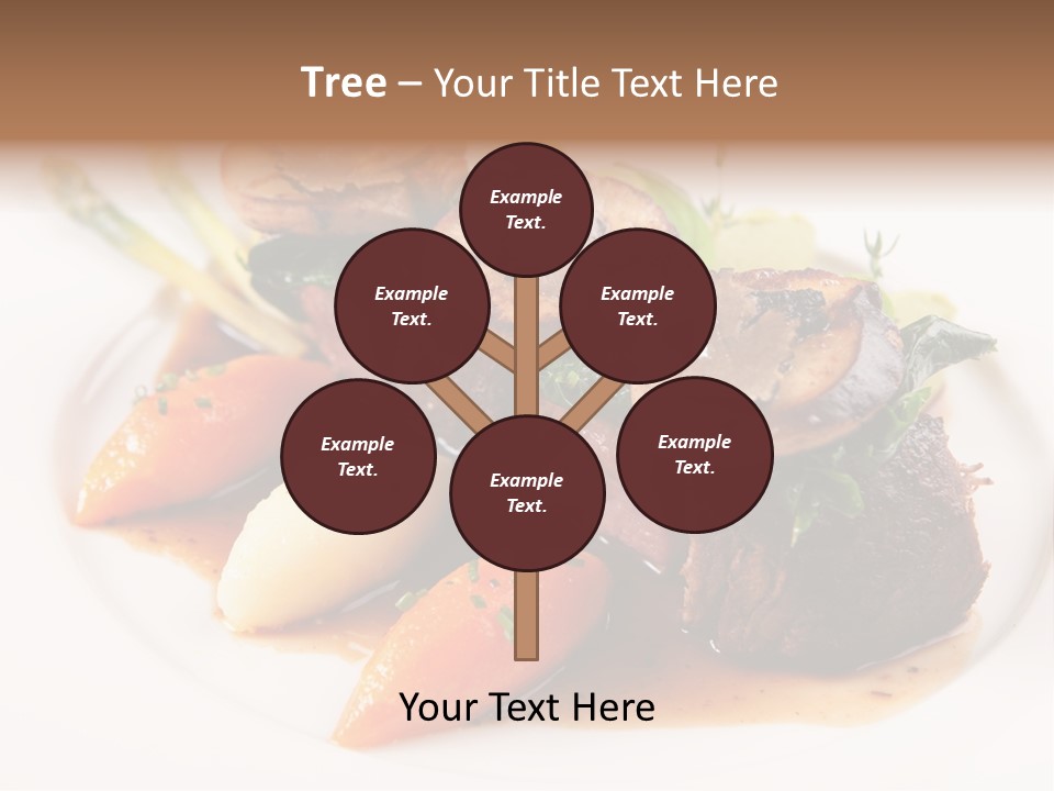 Plate Potato Asparagus PowerPoint Template