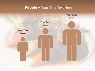 Plate Potato Asparagus PowerPoint Template