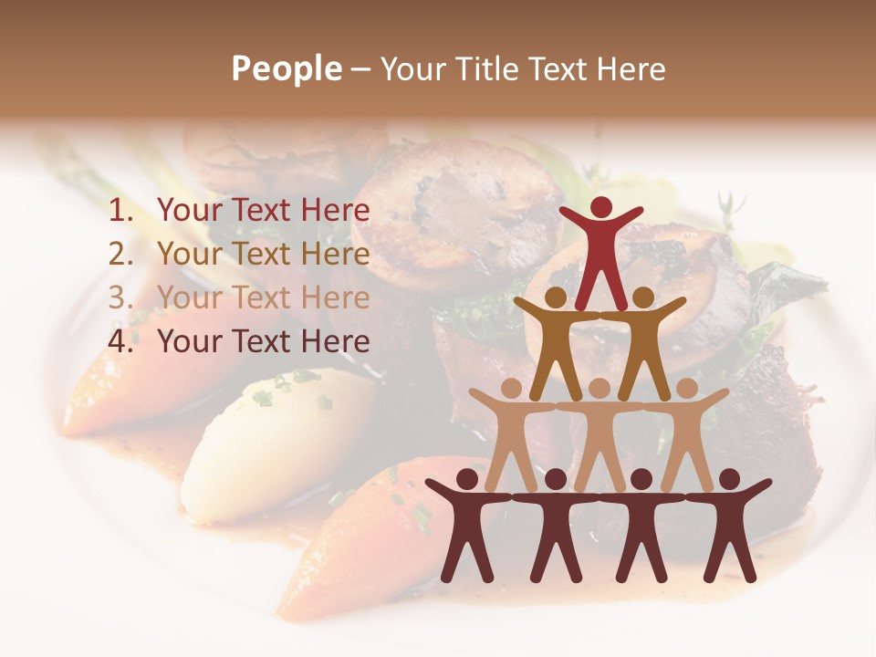 Plate Potato Asparagus PowerPoint Template