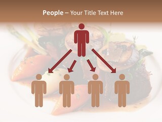 Plate Potato Asparagus PowerPoint Template