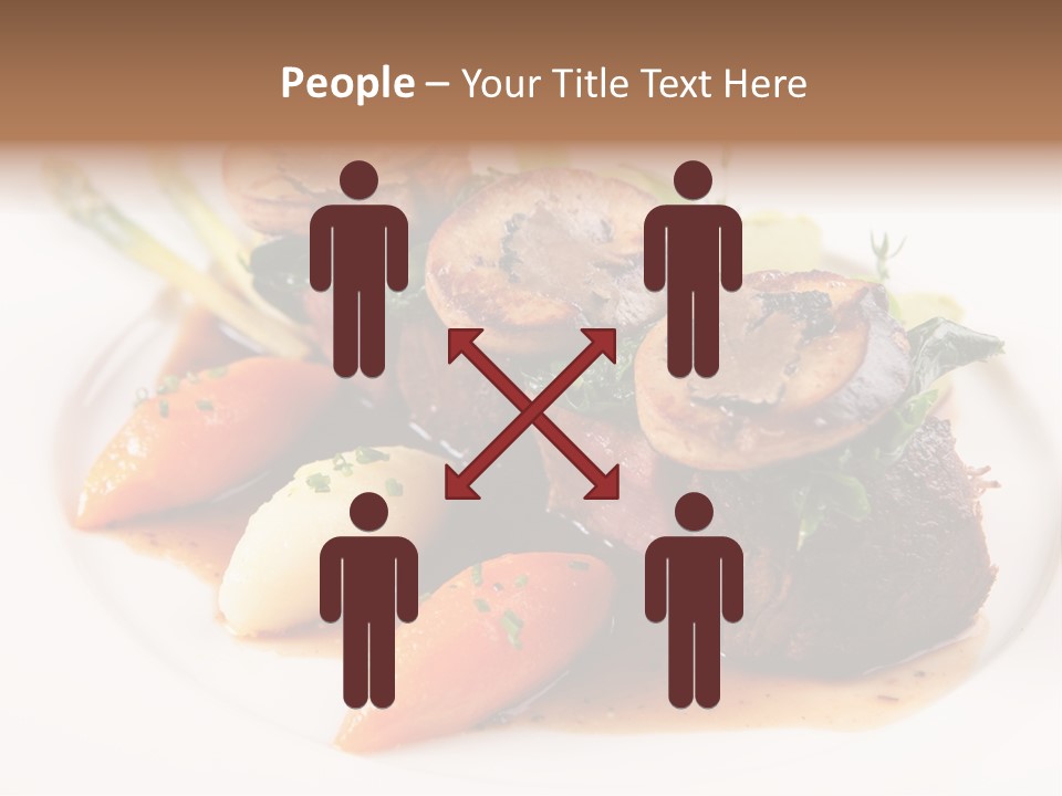 Plate Potato Asparagus PowerPoint Template