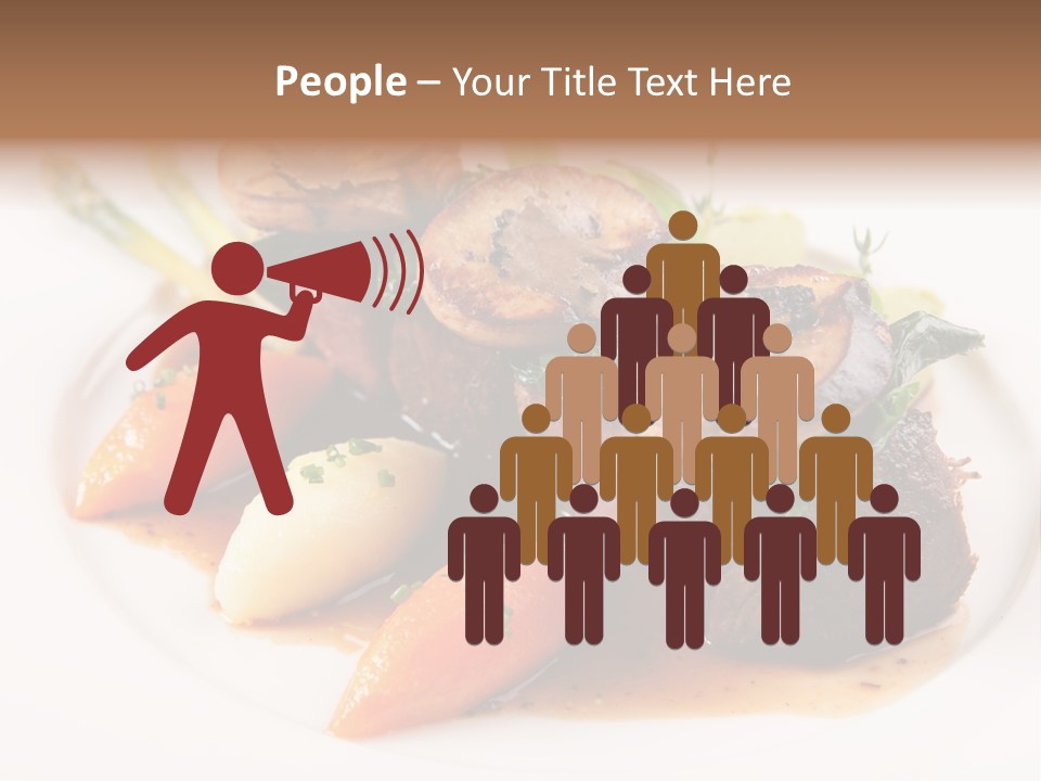 Plate Potato Asparagus PowerPoint Template