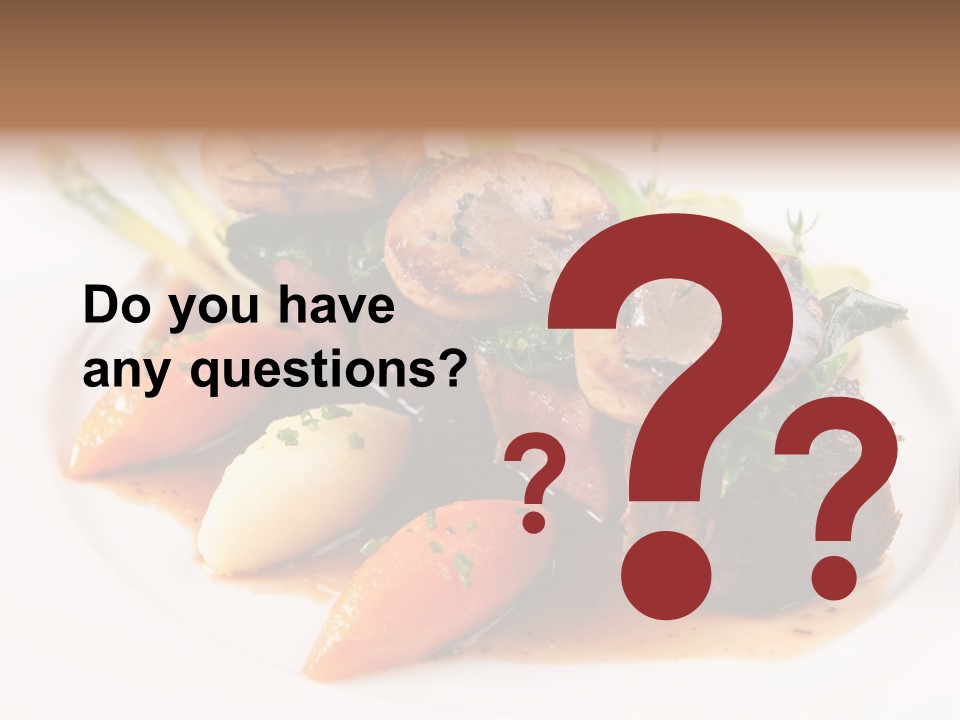 Plate Potato Asparagus PowerPoint Template